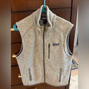 Men’s Better Sweater Fleece Vest, Medium, Stonewash Gray